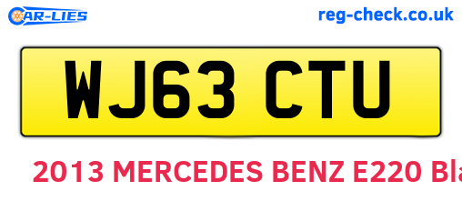 WJ63CTU are the vehicle registration plates.