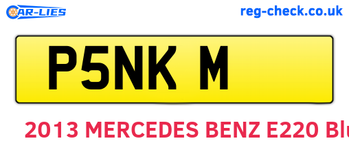 P5NKM are the vehicle registration plates.