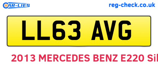 LL63AVG are the vehicle registration plates.