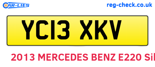 YC13XKV are the vehicle registration plates.