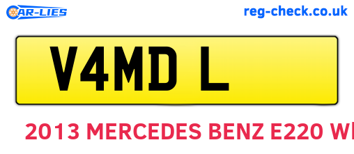 V4MDL are the vehicle registration plates.