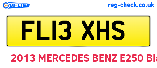 FL13XHS are the vehicle registration plates.