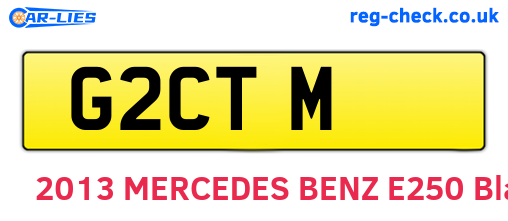 G2CTM are the vehicle registration plates.