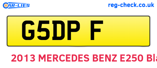 G5DPF are the vehicle registration plates.