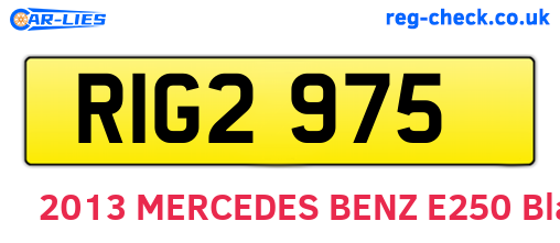 RIG2975 are the vehicle registration plates.