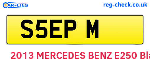 S5EPM are the vehicle registration plates.