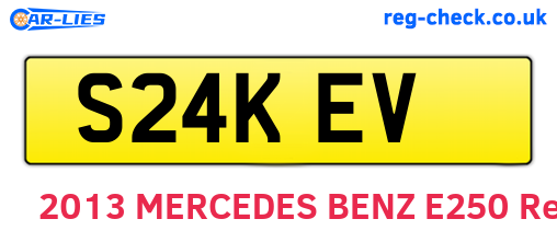 S24KEV are the vehicle registration plates.