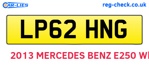 LP62HNG are the vehicle registration plates.