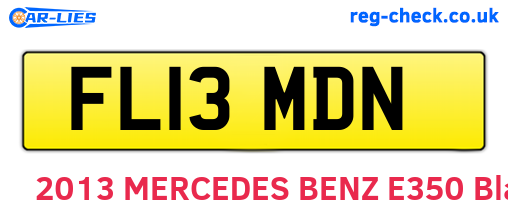 FL13MDN are the vehicle registration plates.