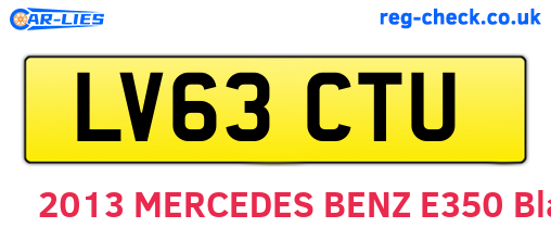 LV63CTU are the vehicle registration plates.