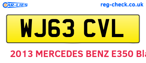 WJ63CVL are the vehicle registration plates.