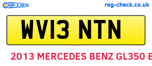 WV13NTN are the vehicle registration plates.