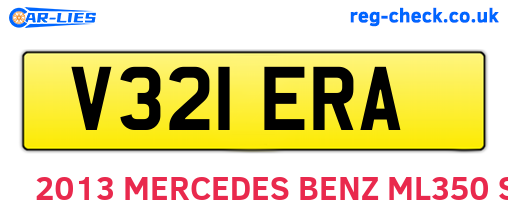 V321ERA are the vehicle registration plates.