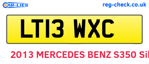 LT13WXC are the vehicle registration plates.