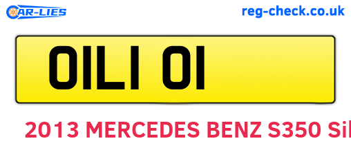 OIL101 are the vehicle registration plates.