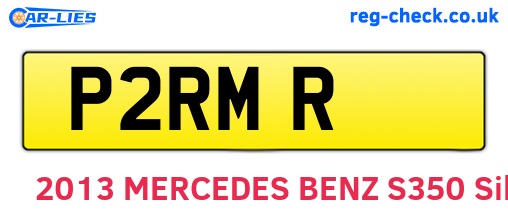 P2RMR are the vehicle registration plates.