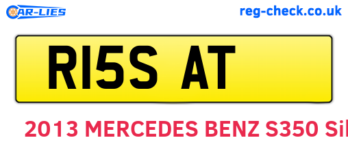 R15SAT are the vehicle registration plates.