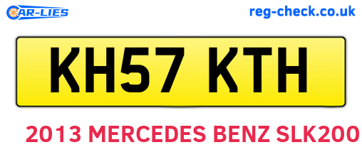 KH57KTH are the vehicle registration plates.