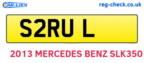 S2RUL are the vehicle registration plates.