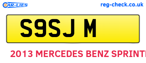 S9SJM are the vehicle registration plates.