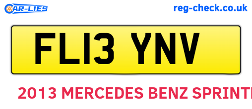 FL13YNV are the vehicle registration plates.
