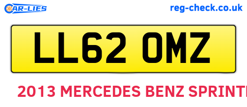LL62OMZ are the vehicle registration plates.