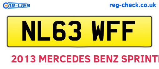 NL63WFF are the vehicle registration plates.