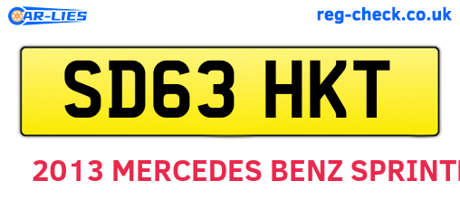 SD63HKT are the vehicle registration plates.