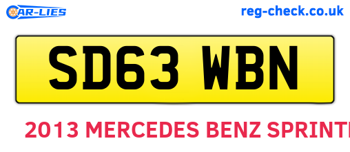SD63WBN are the vehicle registration plates.