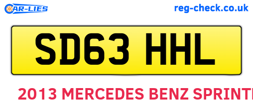 SD63HHL are the vehicle registration plates.