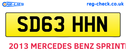 SD63HHN are the vehicle registration plates.