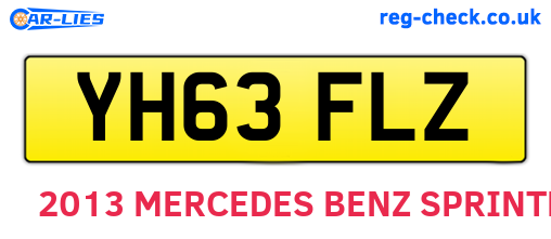 YH63FLZ are the vehicle registration plates.