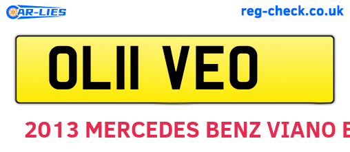 OL11VEO are the vehicle registration plates.