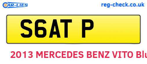 S6ATP are the vehicle registration plates.