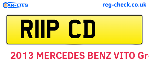 R11PCD are the vehicle registration plates.