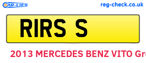 R1RSS are the vehicle registration plates.