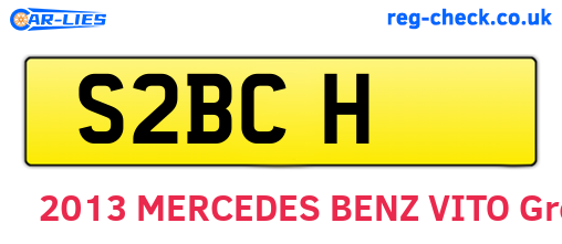 S2BCH are the vehicle registration plates.