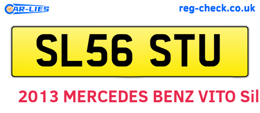 SL56STU are the vehicle registration plates.