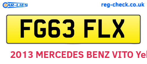 FG63FLX are the vehicle registration plates.