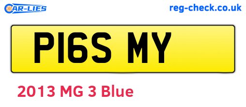 P16SMY are the vehicle registration plates.