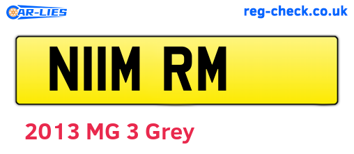 N11MRM are the vehicle registration plates.