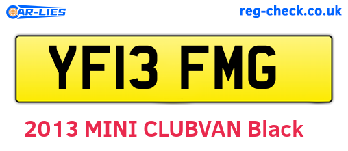 YF13FMG are the vehicle registration plates.