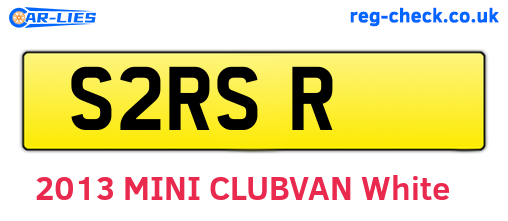 S2RSR are the vehicle registration plates.