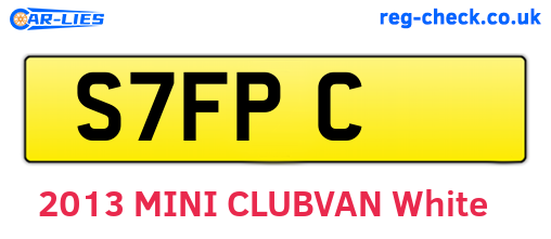 S7FPC are the vehicle registration plates.