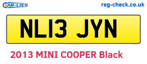 NL13JYN are the vehicle registration plates.
