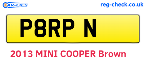 P8RPN are the vehicle registration plates.