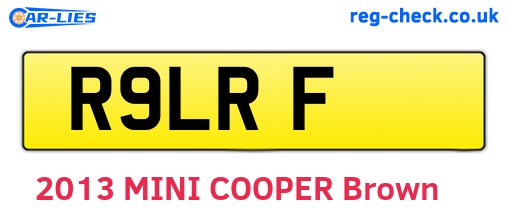 R9LRF are the vehicle registration plates.