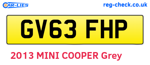 GV63FHP are the vehicle registration plates.