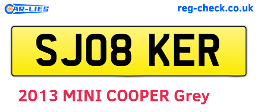 SJ08KER are the vehicle registration plates.