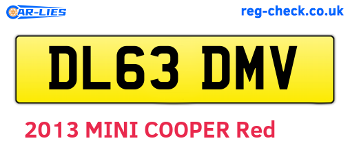 DL63DMV are the vehicle registration plates.